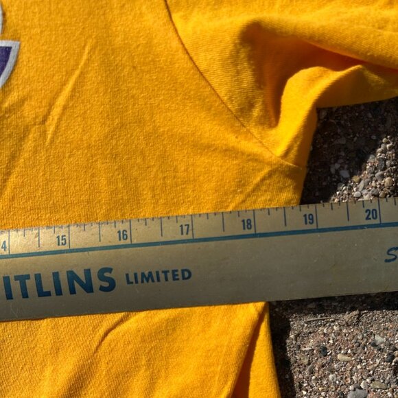 Adidas Kobe Bryant LA Lakers NBA T Shirt Sz M Gold - Picture 5 of 7